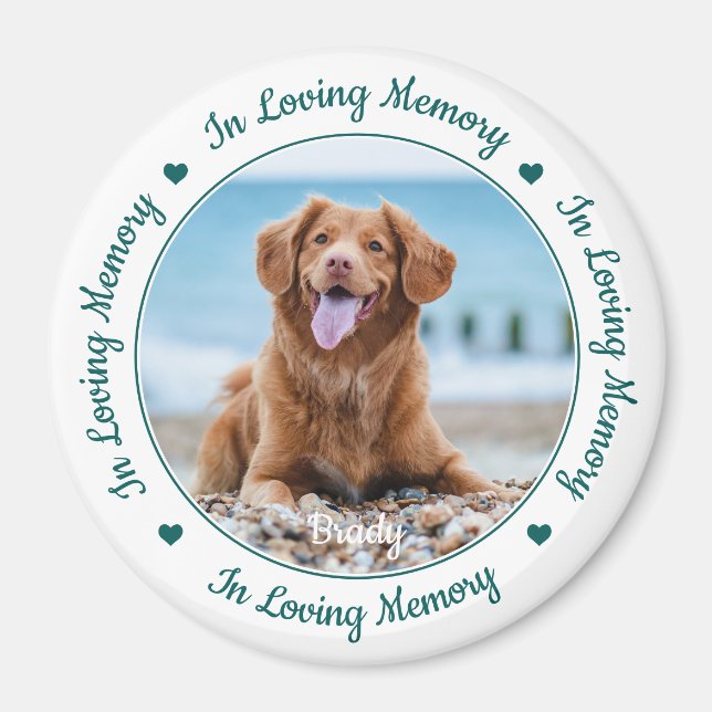 In Love Memory Keepake Pet Memorial Magnet (Vorne)
