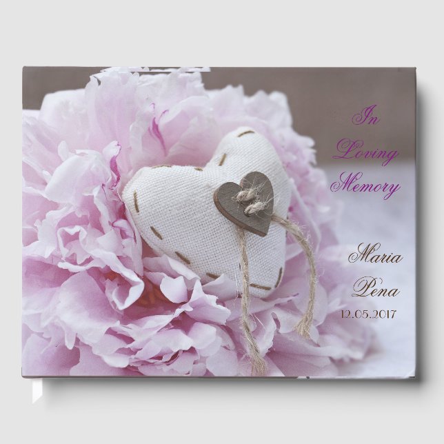 In Love Memory Livre d'invité : Funeral Guest Book (Recto)