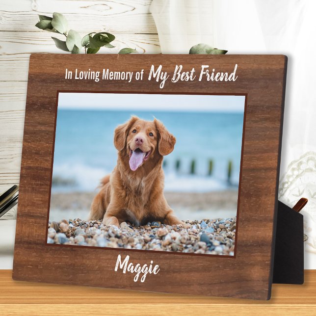 In Love Memory Mans Best Friend Pet Dog Memorial Fotoplatte (Von Creator hochgeladen)
