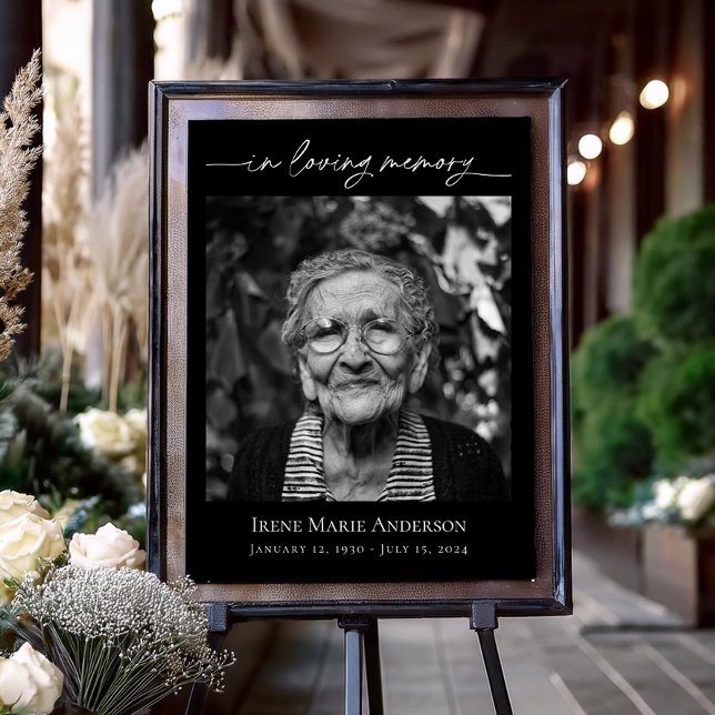 In Love Memory Memorial Beerdigung Foto Tribut Poster (Von Creator hochgeladen)