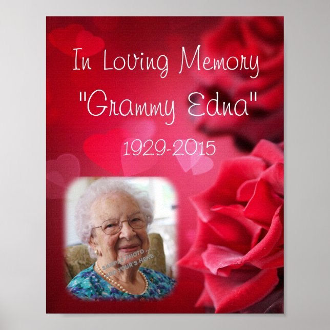 In Love Memory Memorial - In Memory Poster Foto (Vorne)