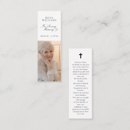 In Love Memory Memorial Lesezeichen Card Mini Visitenkarte