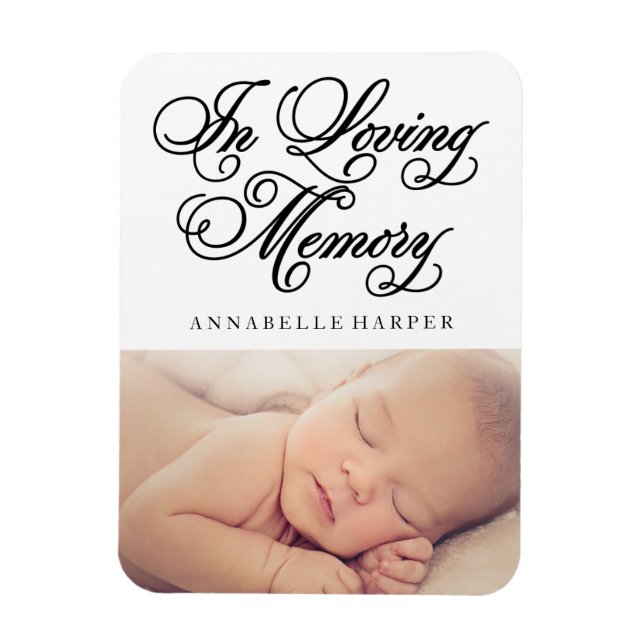 In Love Memory | Memorial Magnet (Vertikal)