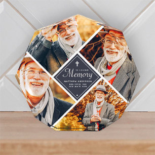 In Love Memory Modern Cross Multi Foto Template