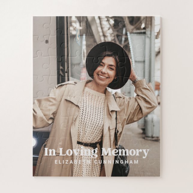 In Love Memory Modern Custom Foto Memorial (Vertikal)