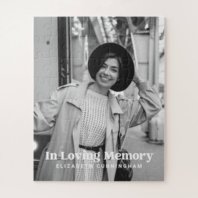 In Love Memory Modern Custom Foto Memorial (Vertikal)