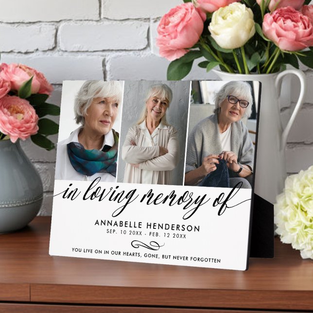 In Love Memory of Memorial Foto Collage Fotoplatte (Von Creator hochgeladen)