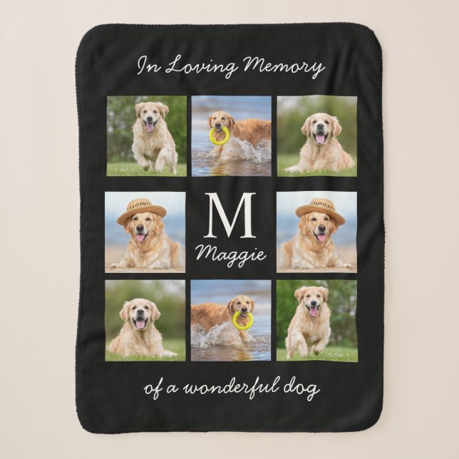 In Love Memory Personalisierte Fotos Pet Memorial Sherpadecke (Vorderseite)