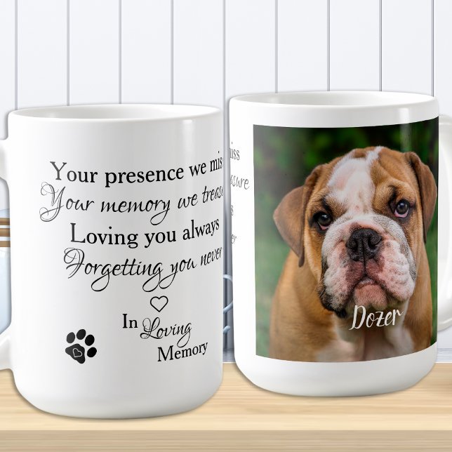In Love Memory Pet Memorial Foto Kaffee-Tasse Kaffeetasse (Von Creator hochgeladen)