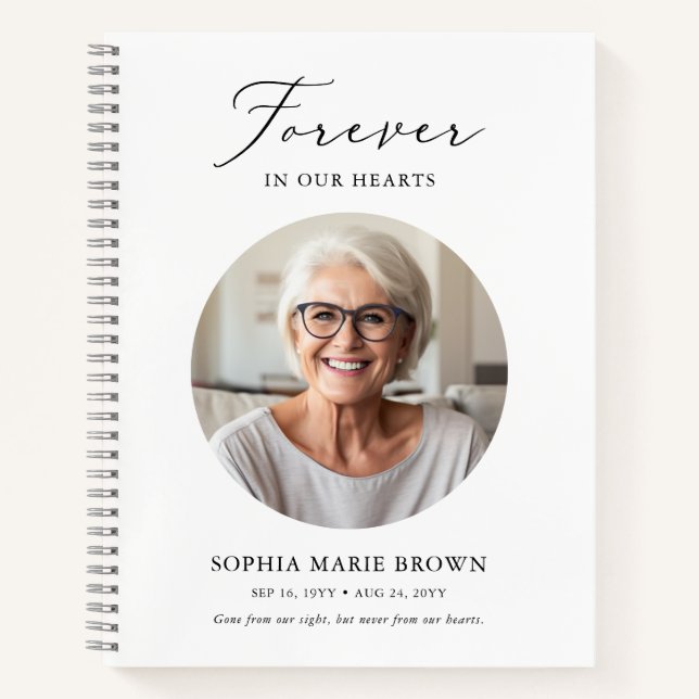 In Love Memory Photo Funeral Memorial Livre d'invi (Devant)