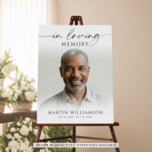 In Love Memory Photo Script moderne Funérailles