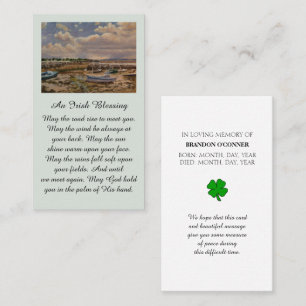 In Love Memory Remembrance Card Visitenkarte