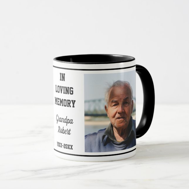 In Love Memory Remembrane 2 Foto Keepake Tasse (VorderseiteRechts)