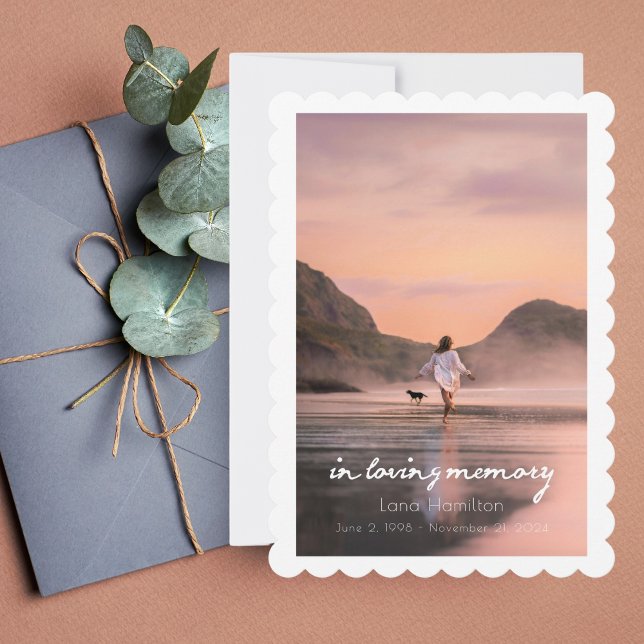 In Love Memory Script Foto Beerdigung Programm (Von Creator hochgeladen)