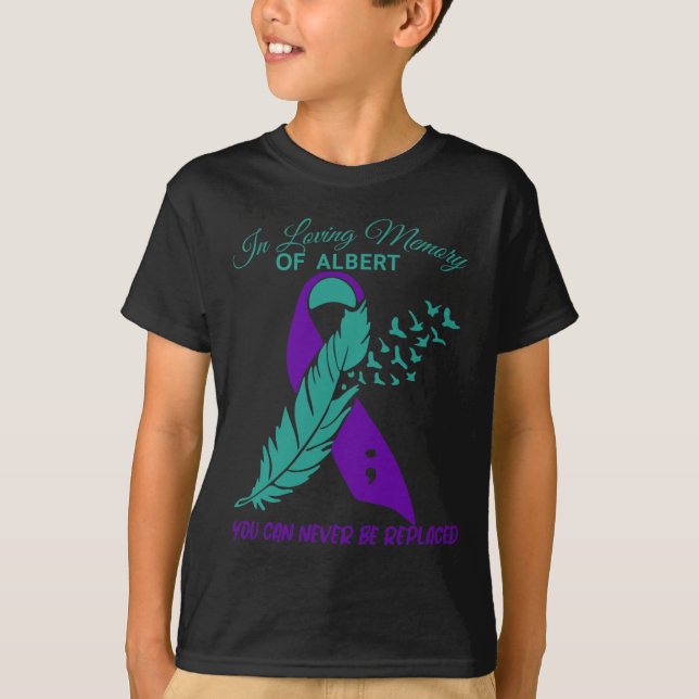 In Love Memory Suizidprävention Bewusstsein T-Shirt (Vorderseite)