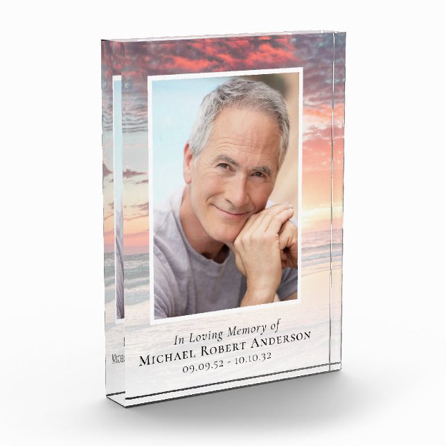 In Love Memory Sunset Foto Beileid Tribute (Links)