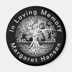In Love Memory Tree of Life Memorial Magnet