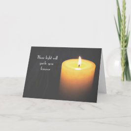 In Love Memory - Twin Loss Candle Karte
