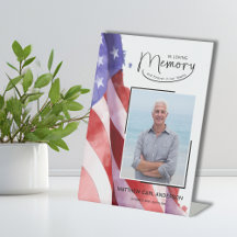 In Love Memory US Flag Funeral Memorial