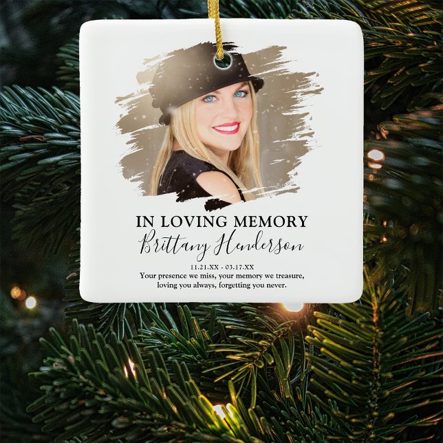 In Love Memory | Weihnachten im Foto Keramikornament (Von Creator hochgeladen)