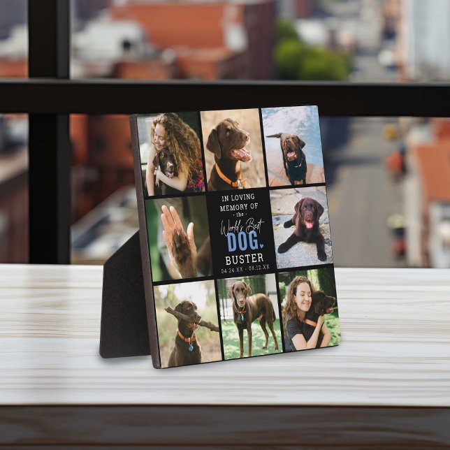 In Love Memory 'Worlds Best Dog' Keepake Foto Fotoplatte (Von Creator hochgeladen)