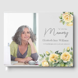 In Love Memory Yellow Roses 1 Foto Gästebuch