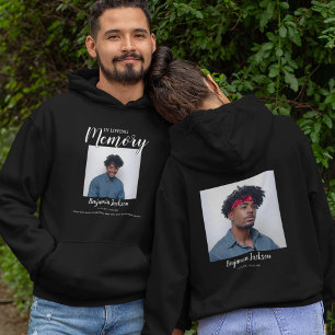 In Loving Memory   2 Foto-Collage   Gedenk Kapuze Hoodie