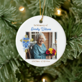 In Loving Memory | Christmas Photo Memorial Keramik Ornament