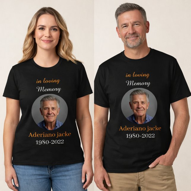 In Loving Memory Custom Photo Memorial T-Shirt (Von Creator hochgeladen)
