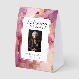 In Loving Memory Foam Board with Photo | Personali Tischaufsteller