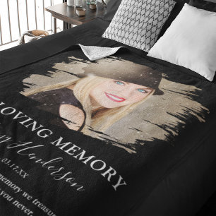 In Loving Memory   Foto-Gedenkblatt Fleecedecke