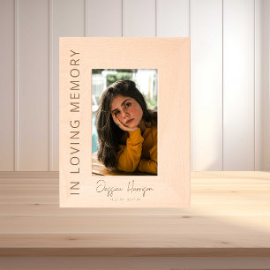 In Loving Memory Foto-Gedenkstätte Geätzte Rahmen