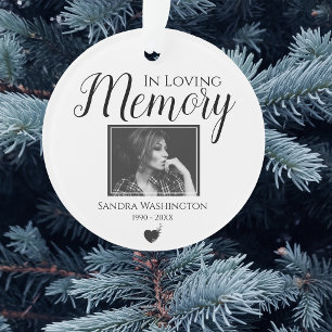 In Loving Memory Foto-Gedenkstätte Ornament