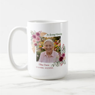 In Loving Memory Foto & Gedicht Kardinal Kaffeetasse