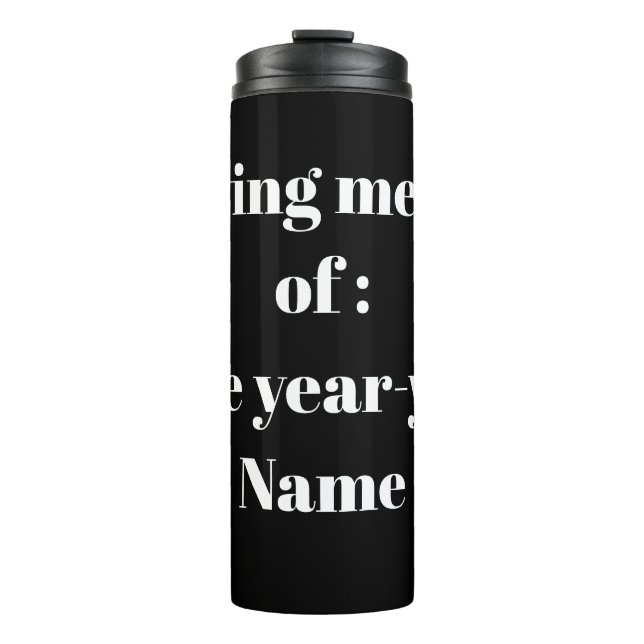 In Loving Memory – Gedenkdesign Thermosbecher (Vorderseite)