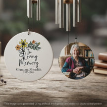 In Loving Memory Gelbe Blumen-Gedenkhommage