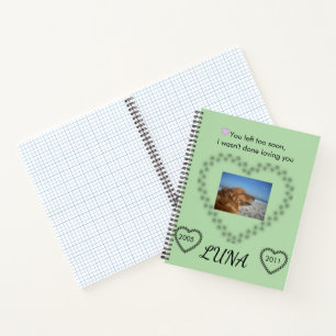 In Loving Memory Limettengrünes Bewusstseins-Tribu Notizbuch