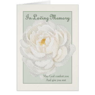 In-Loving-Memory-Messopfer-Kondolenz - Pfingstrose