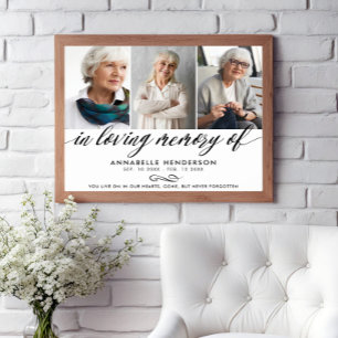 In Loving Memory Of Gedenkfeier Foto Poster