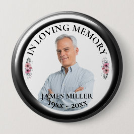 IN LOVING MEMORY. Personalize Photo Button