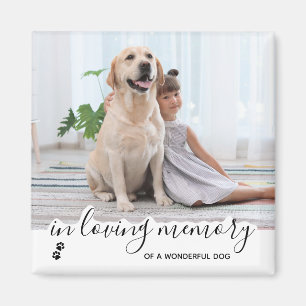 In Loving Memory Pet Memorial Dog Magnet
