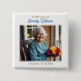 In Loving Memory | Photo Memorial Button