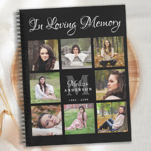 In Loving Memory Photo Memorial Funeral Guest Book Notizbuch
