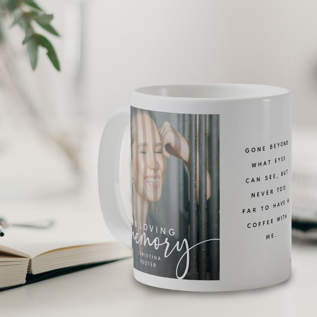 In Loving Memory Photo & Quote Keepsake Kaffeetasse (Von Creator hochgeladen)