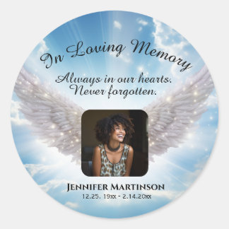 In Loving Memory Runder Aufkleber