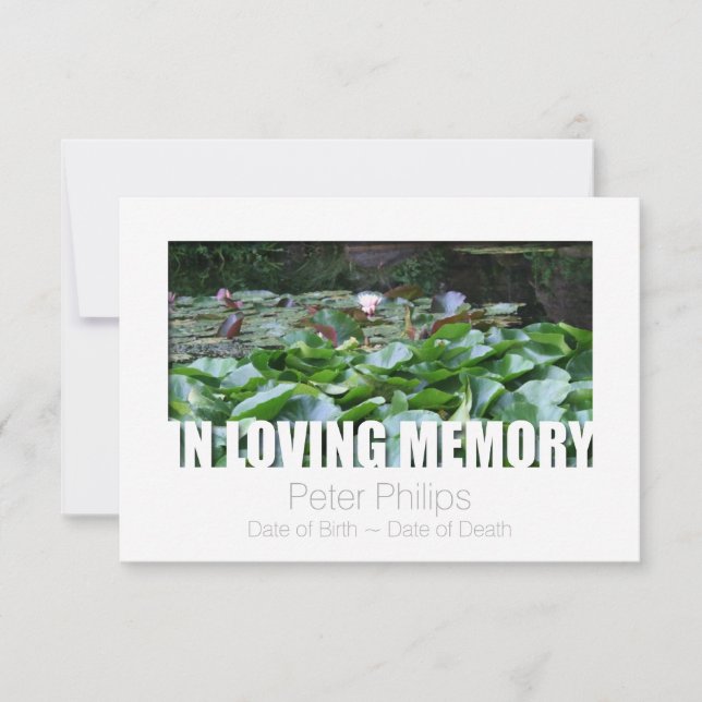 In Loving Memory Template 12 Celebration of Life Einladung (Vorderseite)