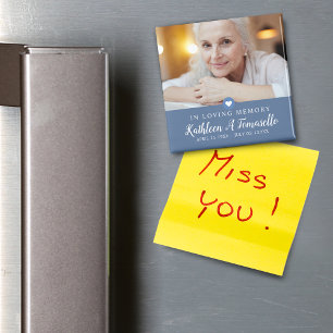 In Loving Memory Trauerfoto Magnet