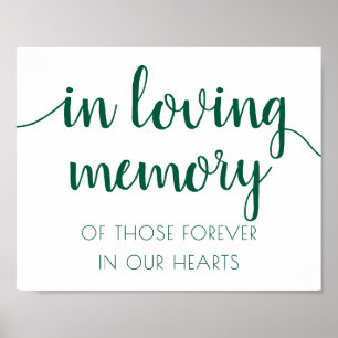 In Loving Memory Wird Hunter Green Memorial Poster