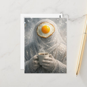 In Luftpolsterfolie eingewickeltes Surrealistische Postkarte