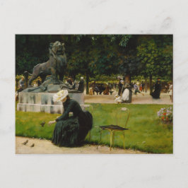 In Luxemburg Garten Canvas Print Postkarte